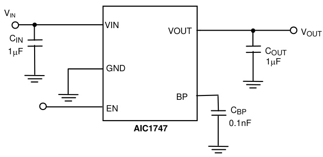 AIC(沛亨半导体)的AIC1747-18GV5TR系统框图