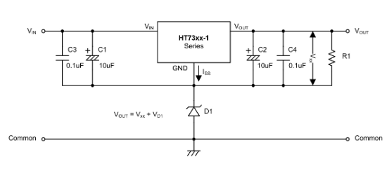 HOLTEK(合泰/盛群)的HT7336-1系统框图