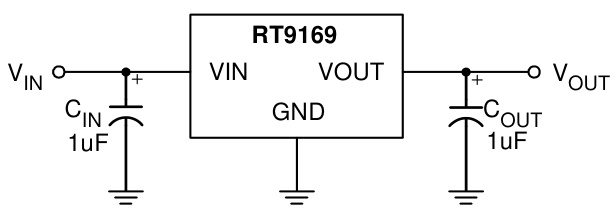 RICHTEK(立锜)的RT9169-33GV系统框图