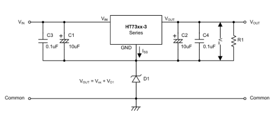 HOLTEK(合泰/盛群)的HT7323-3系统框图