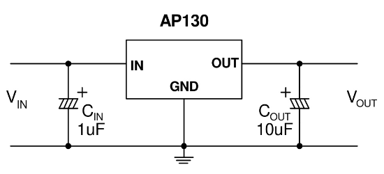 DIODES(美台)的AP130-18YG-13系统框图