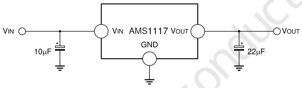 JSMSEMI(杰盛微)的AMS1117-5.0系统框图