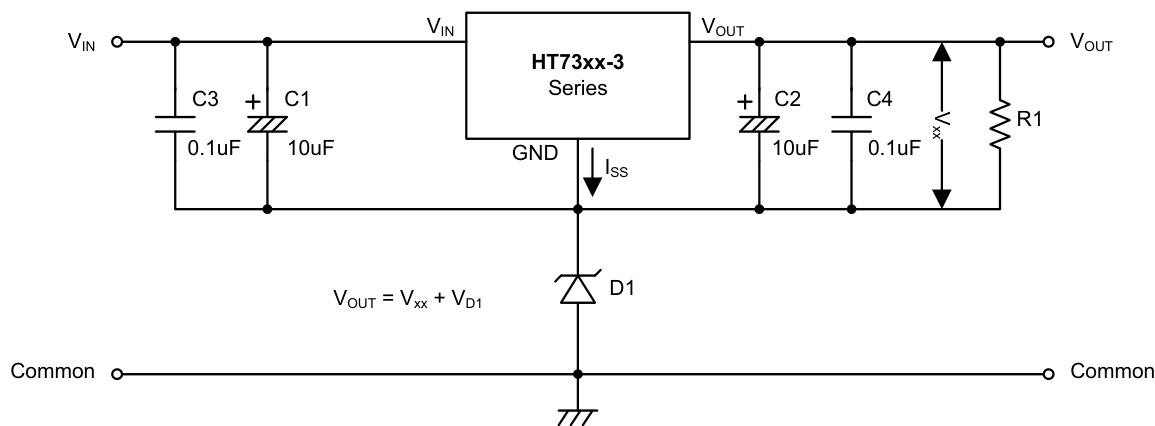 HOLTEK(合泰/盛群)的HT7323-3系统框图