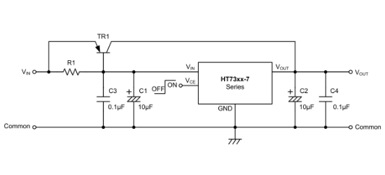 HOLTEK(合泰/盛群)的HT7325-7系统框图