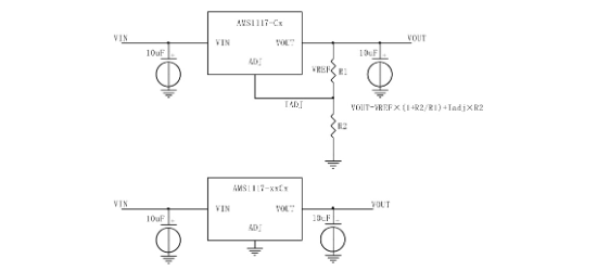 FM(富满)的AMS1117-3.3V系统框图