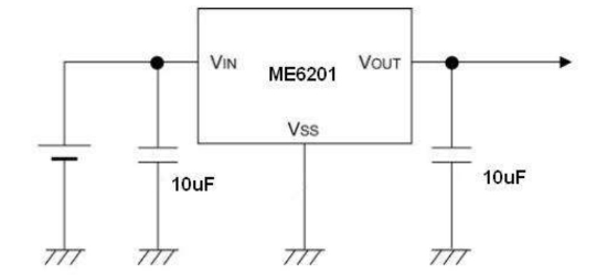 MICRONE(南京微盟)的ME6201A50PG系统框图