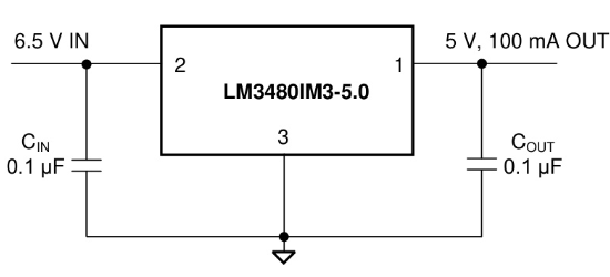 TI(德州仪器)的LM3480IM3X-3.3/NOPB系统框图