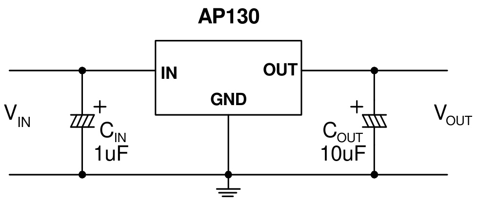 DIODES(美台)的AP130-18YG-13系统框图