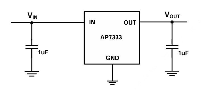 DIODES(美台)的AP7333-25SAG-7系统框图