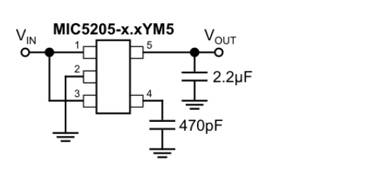 MICROCHIP(美国微芯)的MIC5205-5.0YM5-TR系统框图
