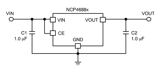 onsemi(安森美)的NCP4688DSN18T1G系统框图