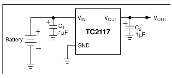 MICROCHIP(美国微芯)的TC2117-3.3VDBTR系统框图