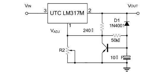 UTC(友顺)的LM317MG-AA3-R系统框图
