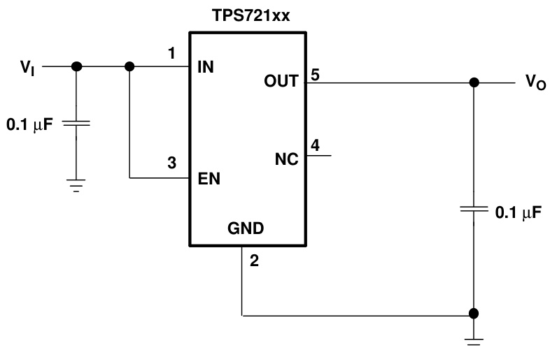 TI(德州仪器)的TPS72101DBVT系统框图