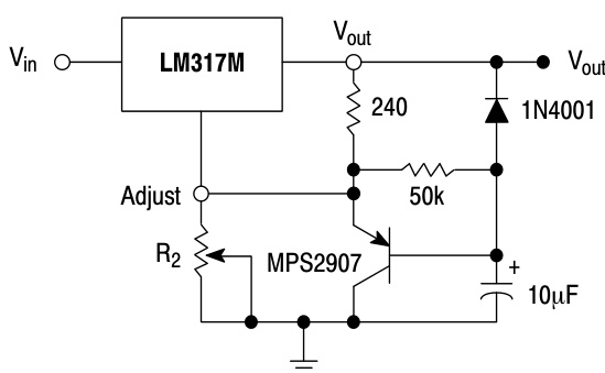 onsemi(安森美)的LM317MBSTT3G系统框图