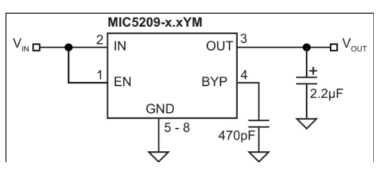 MICROCHIP(美国微芯)的MIC5209-3.3YS-TR系统框图