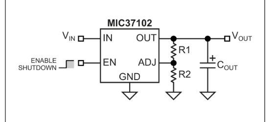 MICROCHIP(美国微芯)的MIC37100-2.5WS系统框图