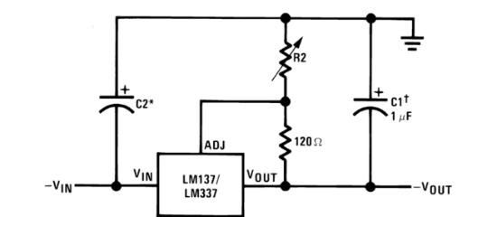 TI(德州仪器)的LM337IMPX/NOPB系统框图