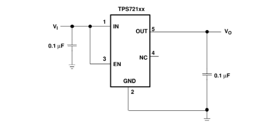 TI(德州仪器)的TPS72101DBVT系统框图