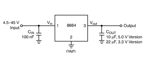 onsemi(安森美)的NCV8664ST50T3G系统框图
