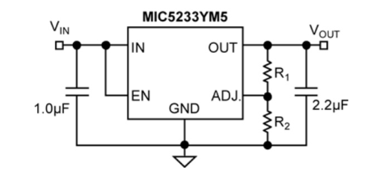 MICROCHIP(美国微芯)的MIC5233-3.0YM5-TR系统框图