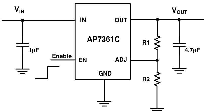 DIODES(美台)的AP7361C-33E-13系统框图