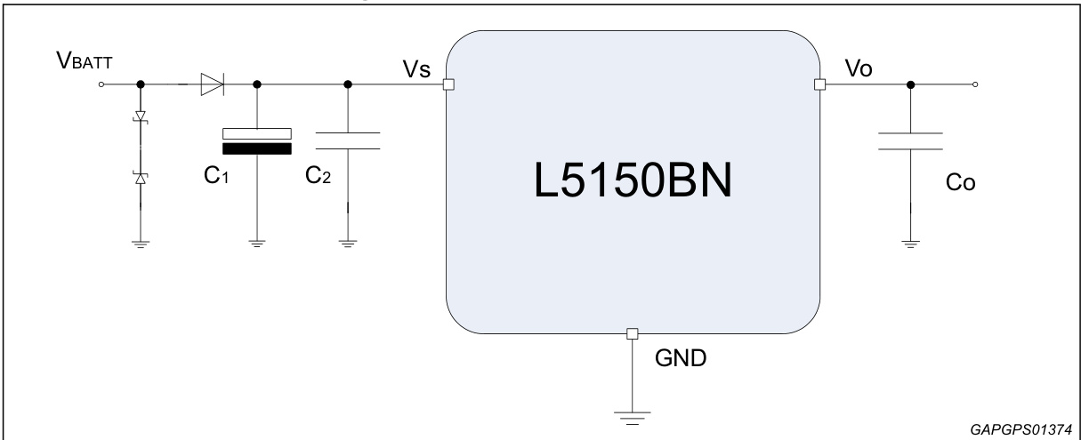 ST(意法半导体)的L5150BNTR系统框图