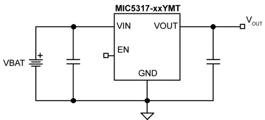 MICROCHIP(美国微芯)的MIC5317-1.0YM5-T5系统框图