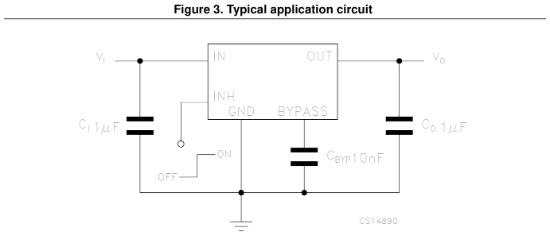 ST(意法半导体)的LD3985M30R系统框图
