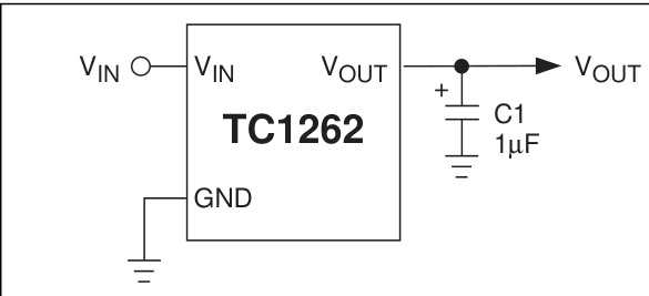 MICROCHIP(美国微芯)的TC1262-3.3VDBTR系统框图