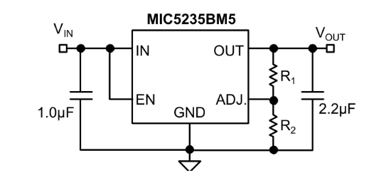 MICROCHIP(美国微芯)的MIC5235-5.0YM5-TR系统框图