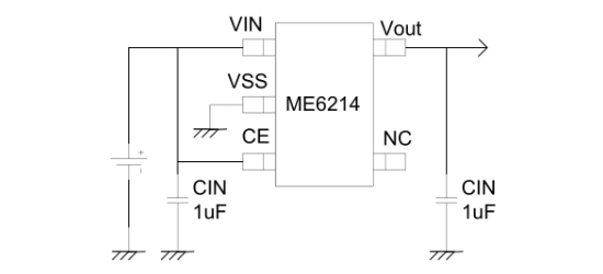 MICRONE(南京微盟)的ME6214C28M5G系统框图