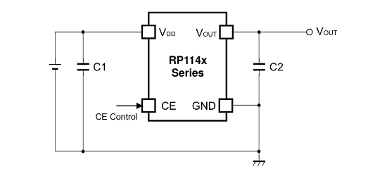 Nisshinbo的RP114N181D-TR-FF系统框图