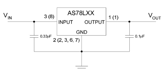 DIODES(美台)的AS78L05RTR-G1系统框图