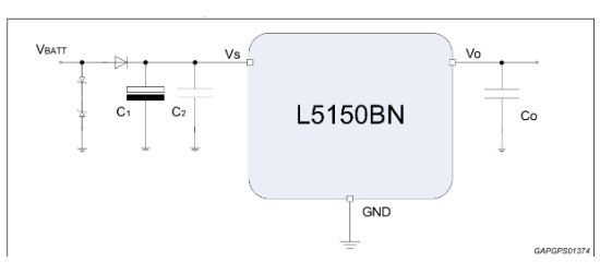 ST(意法半导体)的L5150BNTR系统框图