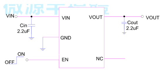 LOWPOWER(微源半导体)的LP3987H-18B5F系统框图