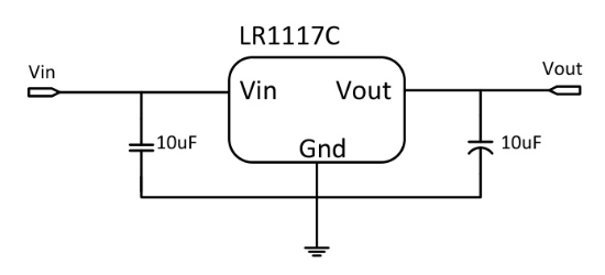 LRC(乐山无线电)的LR1117CS33X系统框图