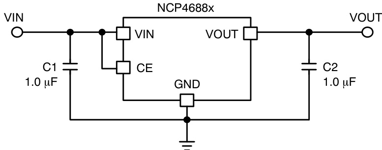 onsemi(安森美)的NCP4688DSN18T1G系统框图