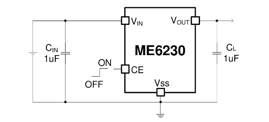 MICRONE(南京微盟)的ME6230A30M3G系统框图