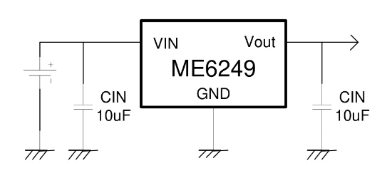 MICRONE(南京微盟)的ME6249A50M3G系统框图