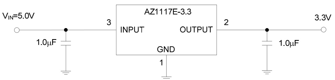 DIODES(美台)的AZ1117EH-5.0TRG1系统框图