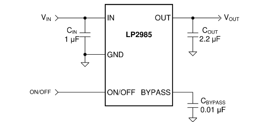 TI(德州仪器)的LP2985IM5-4.0/NOPB系统框图
