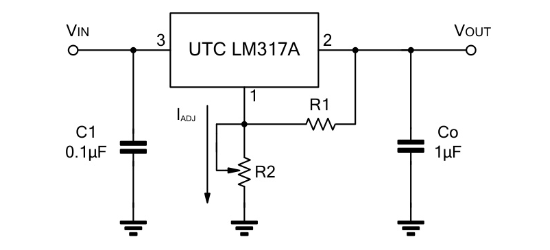 UTC(友顺)的LM317AG-AA3-R系统框图