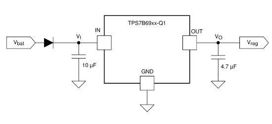 TI(德州仪器)的TPS7B6933QDCYRQ1系统框图
