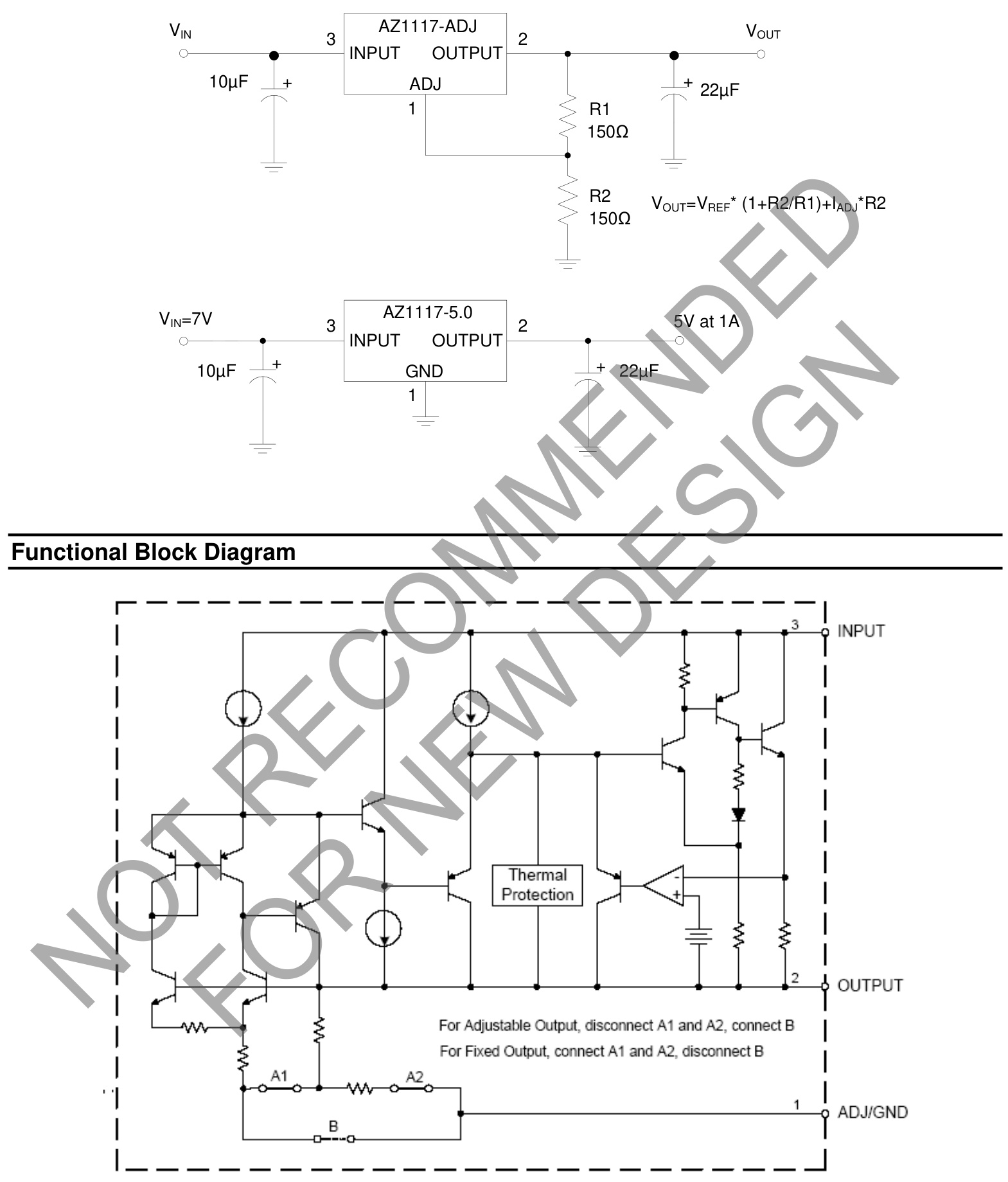 DIODES(美台)的AZ1117H-5.0TRG1系统框图