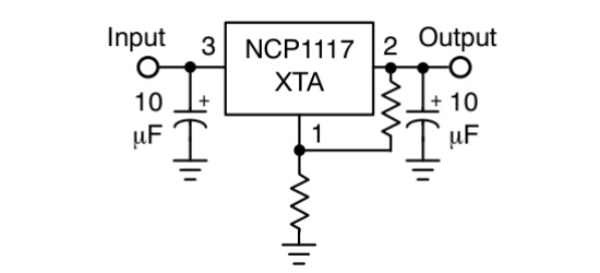 onsemi(安森美)的NCP1117ST12T3G系统框图
