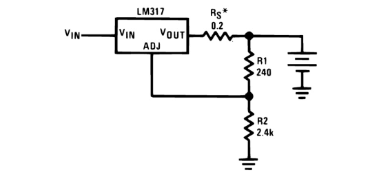 TI(德州仪器)的LM317AEMP/NOPB系统框图