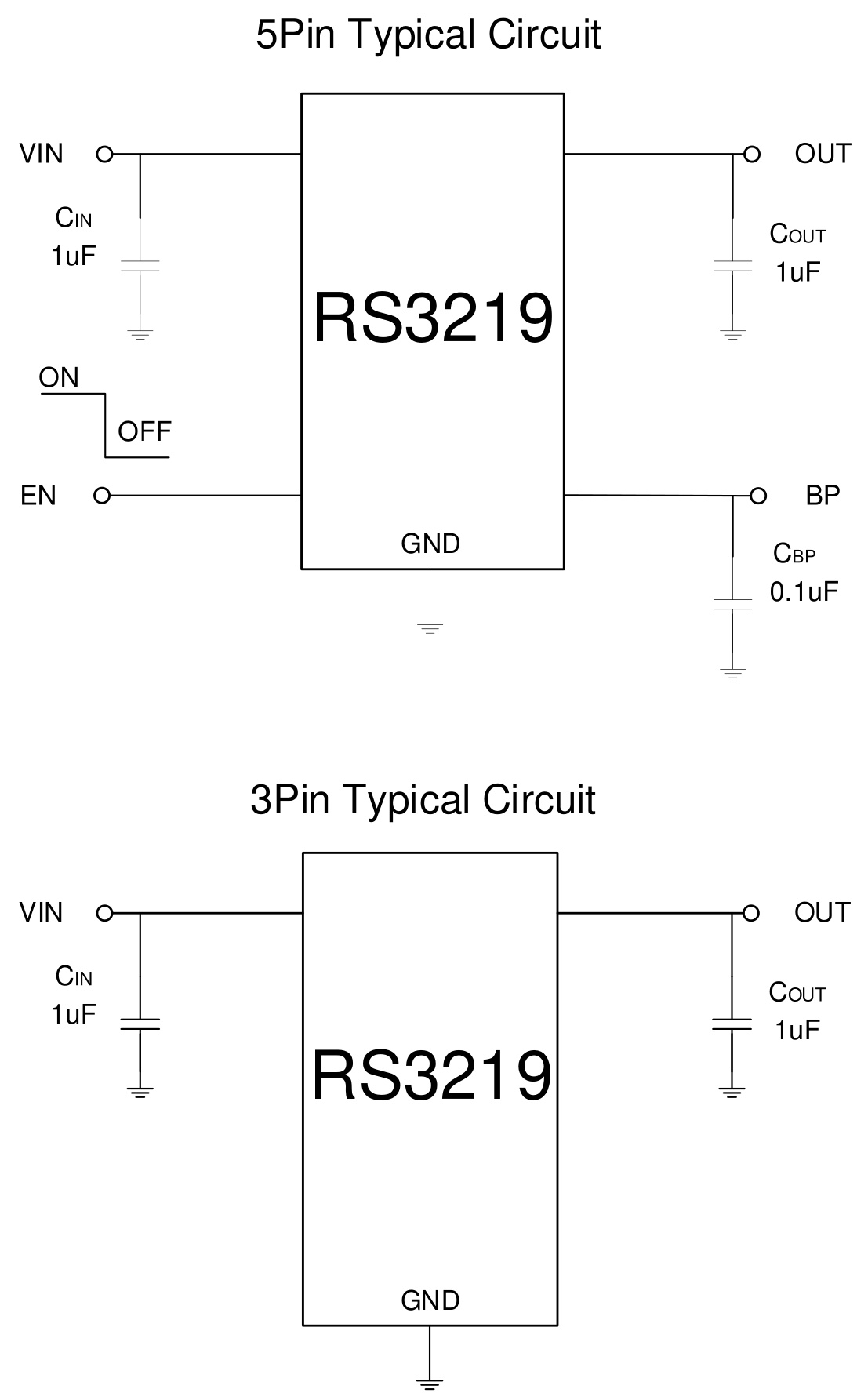 RUNIC(润石)的RS3219-1.8YF3系统框图