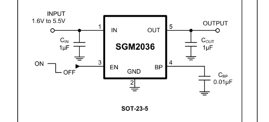 SGMICRO(圣邦微)的SGM2036-2.8YN5G/TR系统框图
