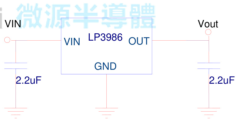 LOWPOWER(微源半导体)的LP3986-28B3F系统框图